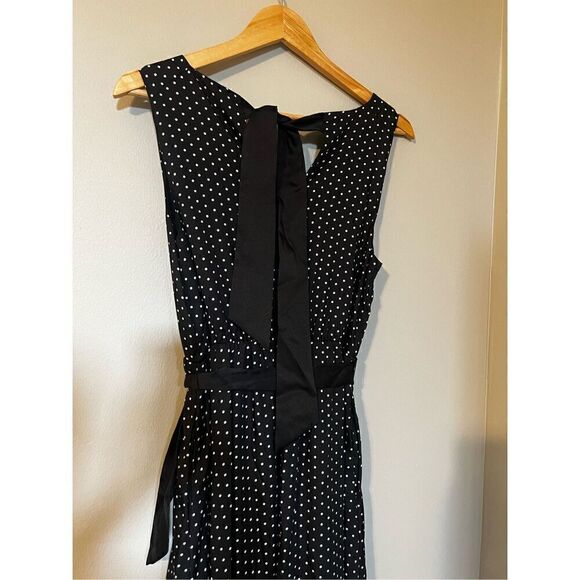 Draper James RSVP Women’s Small Fit and Flare Maxi Dress Black Seamless V Neck - Picture 9 of 14